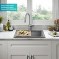 thumbnail image 5 of KRAUS Bellucci 25 Granite Composite WorkstationDrop-In Top MountSingle Bowl Kitchen Sink in Metallic Greywith Accessories, 5 of 17