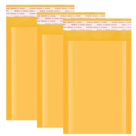 4 x 8 inches Brown Self Sealing Padded Bubble Mailer Envelopes: 3CT
