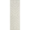 thumbnail image 6 of Nuloom Zinnia Geometric Indoor/Outdoor Area Rug, 2' 6" x 8', Runner, Zinnia Cream, 6 of 9
