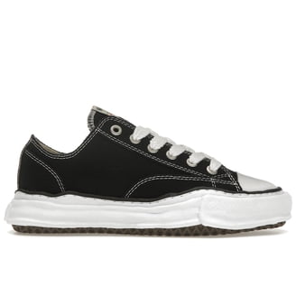 Maison Mihara Yasuhiro Men's Hank OG Sole Canvas Low Black Shoes Maison Mihara Yasuhiro Men's Hank OG Sole Canvas Low Black Shoes