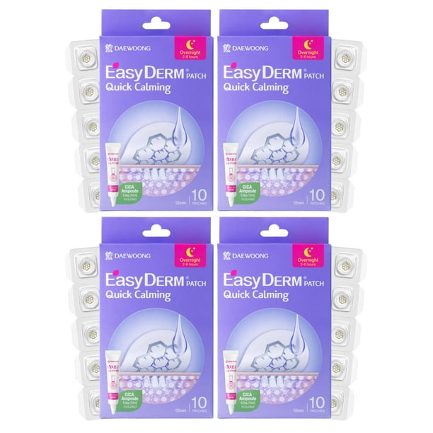 Magnesium Patches EasyDerm Quick Calming 40 parches (paquete de 4)