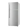 thumbnail image 3 of Techomey 18 Cu ft Refrigerator Top Freezer Thermostat Reversible Door Apartment Size Stainless Steel, 3 of 8