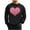 #0210-Black, variant on Betivan Men's Valentine's Day Heart Printed Casual Long Sleeve Round Neck Soft Fleece Base Layer Hoodie Daily Wear Top Red Men's Sweatshirts