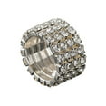 thumbnail image 1 of Anillo de cristal elástico Sonducket con incrustaciones exquisitas compromiso único promesa de boda, 1 of 6