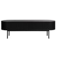 thumbnail image 3 of Unique Furniture Contemporary Sliding Doors TV Cabinet with Black Oak, 3 of 7