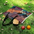 thumbnail image 5 of Cute Witch Frog Outdoor Picnic Blanket, Foldable Waterproof Beach Mat, Portable Beach Blanket for Beach Camping, Hiking, Family Concerts, 5 of 7