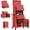 Red, variant on HOMCOM Tool Cabinet with 6 Drawers, 3-in-1 Rolling Tool Chest with Wheels