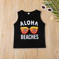 thumbnail image 5 of Otqutp Fashion Clothing Sets for Toddler Summer Baby Boy Clothes MAMA'S Boy Baby Beach Outfit Vest Top Coconut Tree Shorts Pants Set, 5 of 9