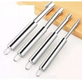 thumbnail image 4 of Corer et Pitter Set de 4, Multi-Fonctions Corer et Pitter Remover Set, Outil de Décapant de Noyau en Acier Inoxydable pour Pomme, Poire, Cerise, Jujube, Dates Rouges Ou Plus avec Lame Tranchante Dentelée, 4 of 8