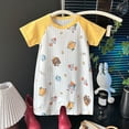 thumbnail image 2 of Splozh Preemie Clothes Boys 3 6 12 18 24 Months Summer Cute Unisex Short Sleeve Outfit, All Season Infant Daily Wear,Yellow,18-24 Months, 2 of 4