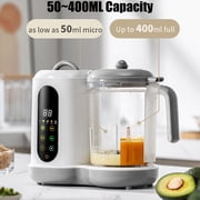 Baby Food Maker, Multifunction Baby Food Processor Chopper Grinder Steamer Puree Blender Mill One Step, with Bottle Warmer, Auto Cooking & Grinding & Touch Control Panel, for Healthy Homemade