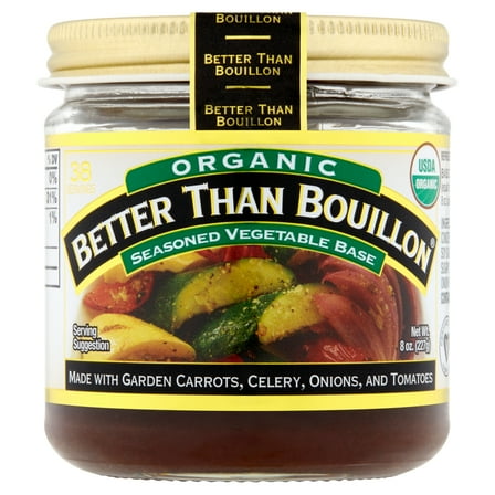 Better Than Bouillon Organic Seasoned Vegetable Base, 8 oz Jar