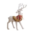 thumbnail image 3 of Estatua de alce navideño Figura de alce navideño Adorno de animal de recuerdo Ciervo navideño Mirando hacia atrás Elk, 3 of 9