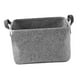 thumbnail image 1 of Cesta organizadora multiusos para juguetes de perro, con asas, plegable, para guardar cosas de cachorros, de fieltro, para ropa, mantas y abrigos de p Gris claro, 1 of 9