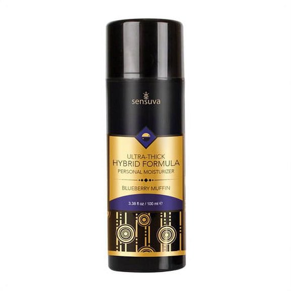 Sensuva Ultra-Thick Hybrid Sensitive Personal Moisturizer Blueberry Muffin 3.4 oz. Bottle