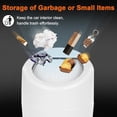 thumbnail image 4 of Car Trash Can, Mini Car Trash Bin with Lid, Leakproof Cup Holder Car Garbage Can with 20 Trash Bags, Vehicle Front Back Seat Organizers and Storage for Car, Home, Office, White, 4 of 7