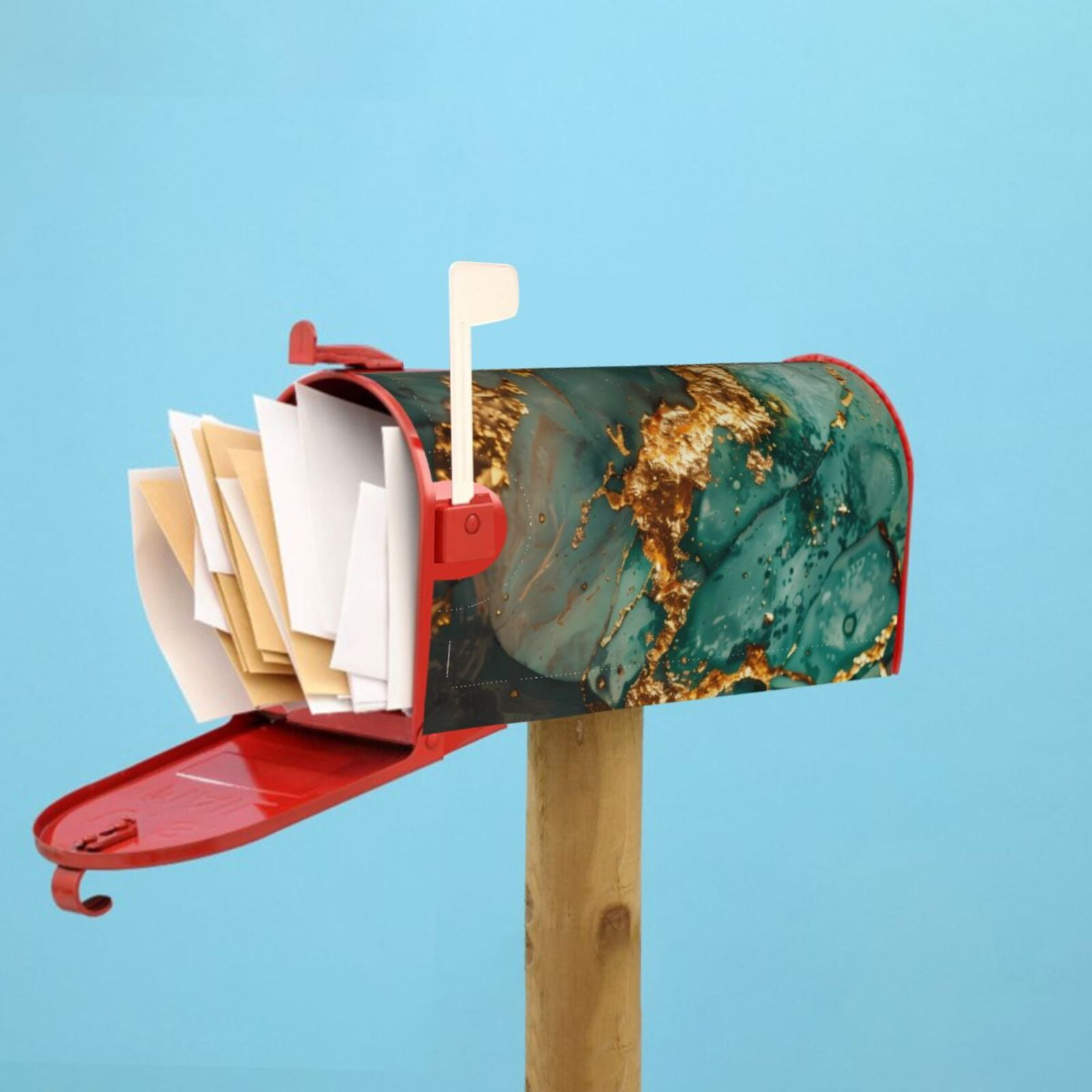 Kdxio Magnetic Mailbox Cover 21x18 in Mailbox Cover Outdoor Decoration Holiday Mailbox Covers for Home Garden Yard-21x18 in