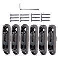 thumbnail image 1 of Puente de Cola Individual Hugo 6 Piezas con Llave Hexagonal y Tornillos de Aleación de Zinc Negro, 1 of 10