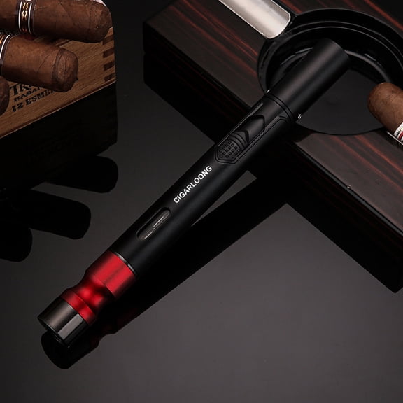 Multi-Function Cigar Lighter Nozzle Cleaner Puncher Four-In-One Windproof Direct Punch Portable Lighter Cb-24Is