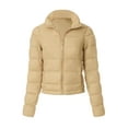 thumbnail image 1 of MixMatchy Women's Casual Lightweight Stand Collar Quilted Long Sleeve Puffer Jacket, 1 of 7