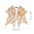 thumbnail image 2 of NUOLUX 5Pcs Elastic Hair Scrunchies for Thick Hair Softball Themed Yellow Bow Accessories, 2 of 6