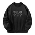 thumbnail image 2 of Sudadera para Mujer Jersey Blusas Tops Ropa Deportiva Cuello Redondo para Otoño Diario S, 2 of 8