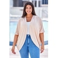 thumbnail image 2 of Plus Size Ribbed Cocoon Cover Up, 2 of 5