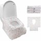 thumbnail image 1 of 24pcs Paper Toilet Seat Protector Disposable Toilet/Bowl Protectors Antibacterial Toilet Seat Covers for, 1 of 5
