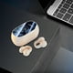 thumbnail image 4 of Auriculares auriculares con estuche de carga v5.3 clip de auriculares en auriculares para laptop deportiva todos los teléfonos inteligentes gimnasia corriendo caminando Beige, 4 of 8