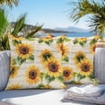 thumbnail image 4 of Vintage Sunflower Outdoor Pillow Covers Pack of 2 Watercolor Flowers Summer Farmhouse Waterproof Throw Pillow Covers Decorative Cushion Cases for Patio Garden Tent Balcony Couch 24x24 inch, 4 of 8