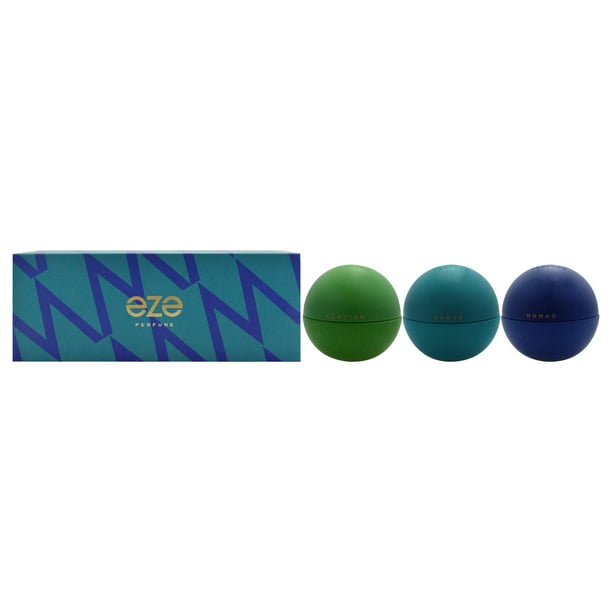 Set de regalo Eze para hombres 3 piezas EDP Surge 1 oz EDP Elation 1 oz EDP Nomad 1 oz