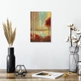 thumbnail image 2 of Elephant Stock Emerald Pond Wall Art - Vertical Canvas Wall Art - Living Room Wall Decor - Nature Canvas - Red And Orange Decor By Ruane Manning - 8" x 12", 2 of 8