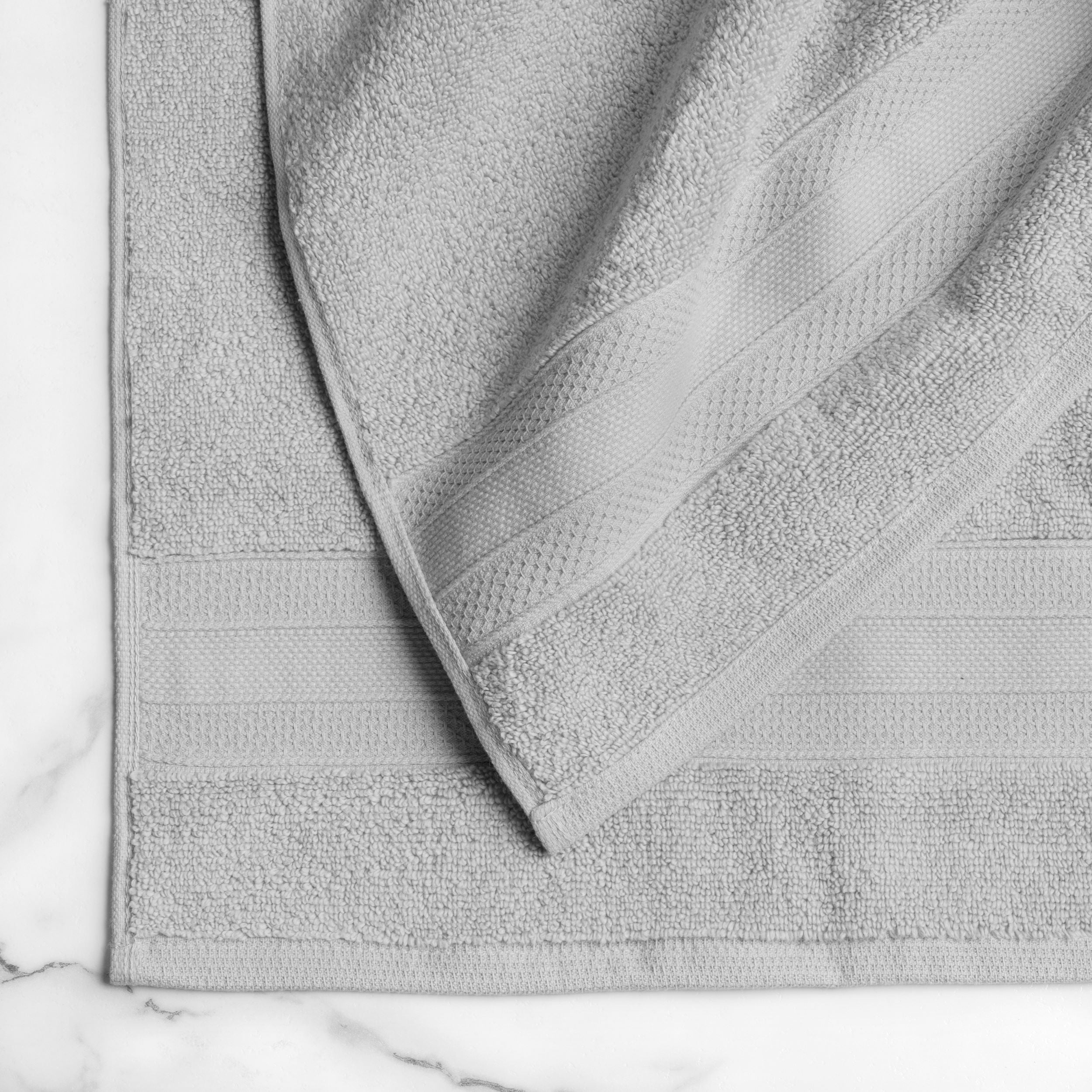 hometrends Solid 100% Cotton Bath Sheet, 1 Piece, 550 GSM, Highly Absorbent & Soft Bathsheet, Light Grey, 35" X 64"