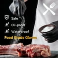 thumbnail image 6 of Black Nitrile Gloves Disposable 1000 Pcs, 5Mil Latex-Free and Powder-Free, Food Grade Safe for Food Processing, Kitchen, Cooking, Salons, Healthcare, Household Cleaning (M Size), 6 of 10