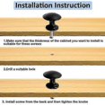 thumbnail image 5 of 20pcs Door Knobs Drawer Knobs 30mm Vintage Handle Cabinet Cupboard Knobs for Kitchen Cabinets (Black), 5 of 5