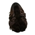 thumbnail image 4 of Peluca Ondulada, Cabello Largo Y , Accesorios para Pelucas, Fibra de Moda Esponjosa, Onda Corporal, Peluca Sintética, Pelucas Realistas para Usa Marrón Yinane Peluca ondulada, 4 of 7