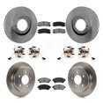 thumbnail image 1 of Transit Auto Front Rear Hub Bearings Assembly Disc Brake Rotors and Semi-Metallic Pads Kit (10Pc) for Car 2001 Pontiac Montana AWD - Left Right Side (Driver Passenger) KBB-125303, 1 of 11