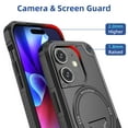 thumbnail image 5 of For iPhone 11 Case, iPhone 11 Phone Case [Compatible with Magsafe] [Built-in Invisible Stand] [Heavy Duty Drop Protection] Shockproof Rugged Protective Magnetic Cover Accessories,Black, 5 of 7
