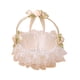 thumbnail image 1 of Cesta para niña de las flores con lazo de encaje Cestas para niña de las flores Almacenamiento de dulces Flor de encaje de hadas Beige, 1 of 9