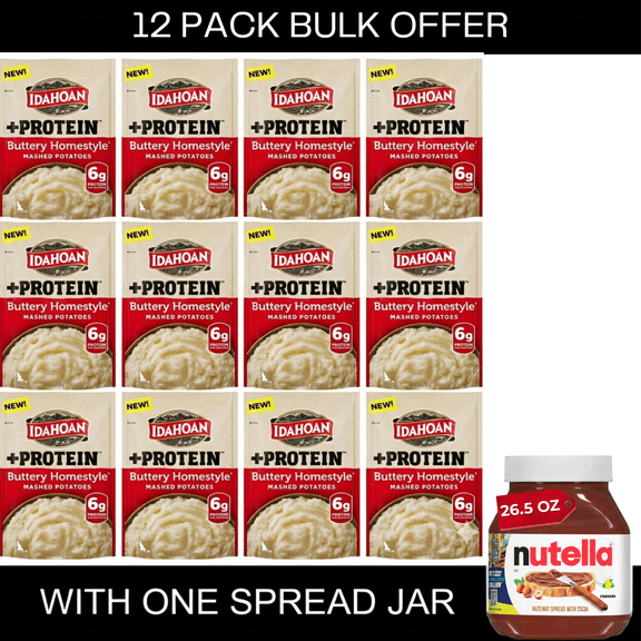 Idahoan Idahoan Buttery Homestyle Protein Mashed Potatoes, 4 servings