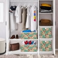 thumbnail image 6 of Cabinet Storage Basket 15.75x10.63x6.96 Inches Storage Box Foldable, Storable and Easy to Assemble ，Open Home Storage Bins ，Closet Storage Bins Warm Christmas Dog, 6 of 8