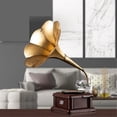 thumbnail image 4 of Creative Vinyl Record Player Ornament Retro Wrought Iron Model Home Wine Cabinet Decoration, 4 of 4