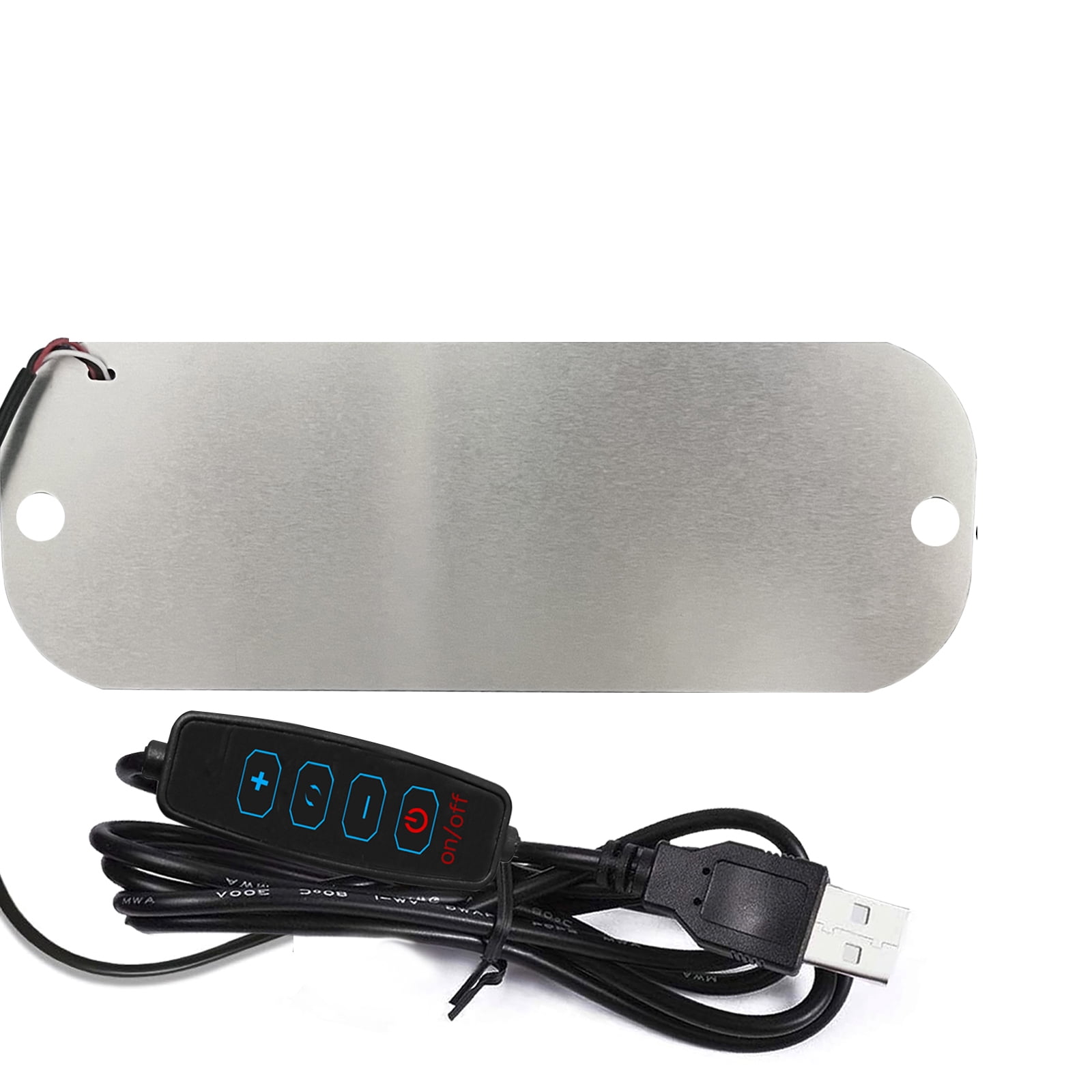 Led Light Signs for Car, Glow LED Sign Decal Stickers with Suction Cups Flashing Hook on Car Window LED Bright Lights USB Plug（Blue）
