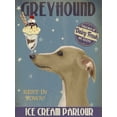 thumbnail image 2 of Fab Funky 12x14 Gold Ornate Wood Framed with Double Matting Museum Art Print Titled - Greyhound, Tan, Ice Cream, 2 of 4