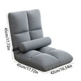 thumbnail image 2 of WZXPWT Foldable Backrest Sofa Bed, Space-Saving Window Daybed for Apartments, Multi-Position Recliner with Removable Covers & Sturdy Frame(Gray ), 2 of 6