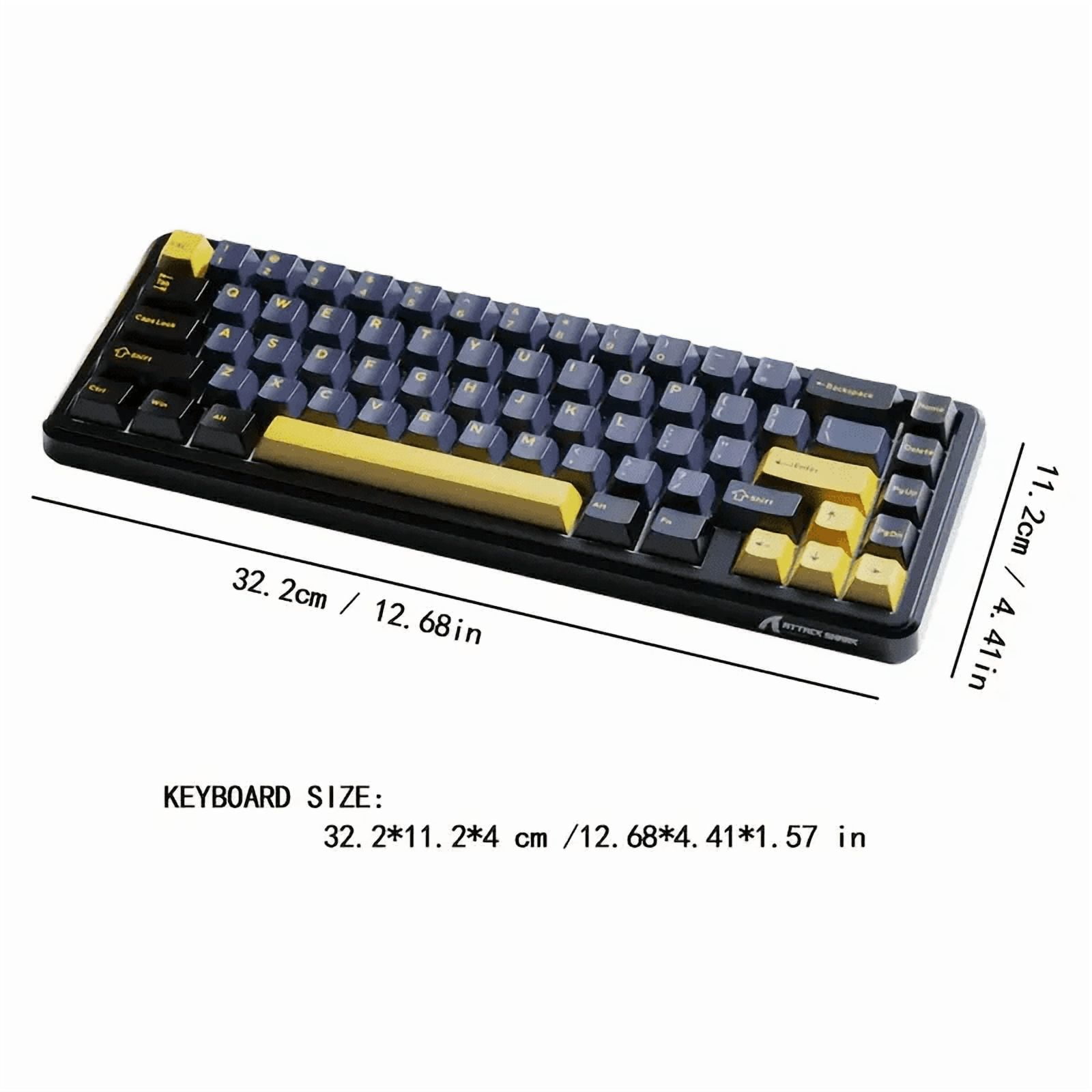 ATTACK SHARK Rapid Trigger Gaming Keyboard & Mouse Combo, X65 HE Wired Magnetic Switch Keyboard and R1 Wireless 59g Superlight Mouse w/Anti-Slip Grip (8000Hz, RT 0.01mm, RGB, 65hrs Battery)
