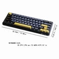 thumbnail image 6 of ATTACK SHARK Rapid Trigger Gaming Keyboard & Mouse Combo, X65 HE Wired Magnetic Switch Keyboard and R1 Wireless 59g Superlight Mouse w/Anti-Slip Grip (8000Hz, RT 0.01mm, RGB, 65hrs Battery), 6 of 9