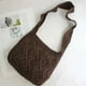 thumbnail image 1 of Xiao Hua Bolso de hombro tejido para mujer, bolso de mano y neceser, elegante bolso de mano tejido para playa, de verano, 38 x 2 x 30 cm (marrón)., 1 of 4