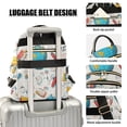 thumbnail image 3 of FORMRS Mini Backpack Purse for Women Quilted Travel Daypack Casual Shoulder Bag, Colorful School, 3 of 7
