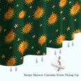 thumbnail image 6 of Dark Green Star Sun Pattern Shower Curtain 36"x72" ,Bathroom Decorative Shower Curtains Set with 12 Hooks,Modern Waterproof Washable Shower Curtain, 6 of 6